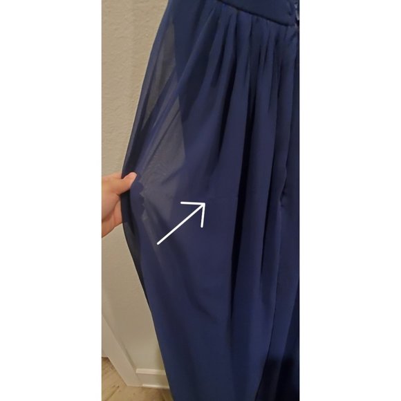 LULUS Navy Blue Lace Formal Maxi Dress - Picture 8 of 9